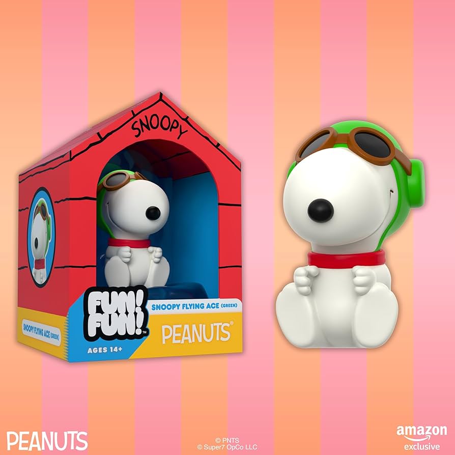 Amazon.com: Super7 Fun! Fun! Peanuts Snoopy (Green Hat Flying Ace